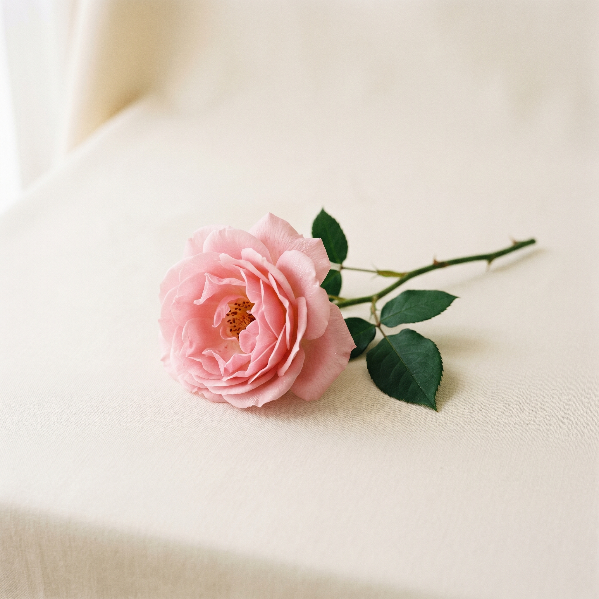 Roze rozen - bloemengeur zonder bron als teken van engelen